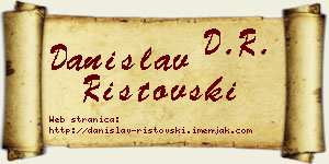 Danislav Ristovski vizit kartica